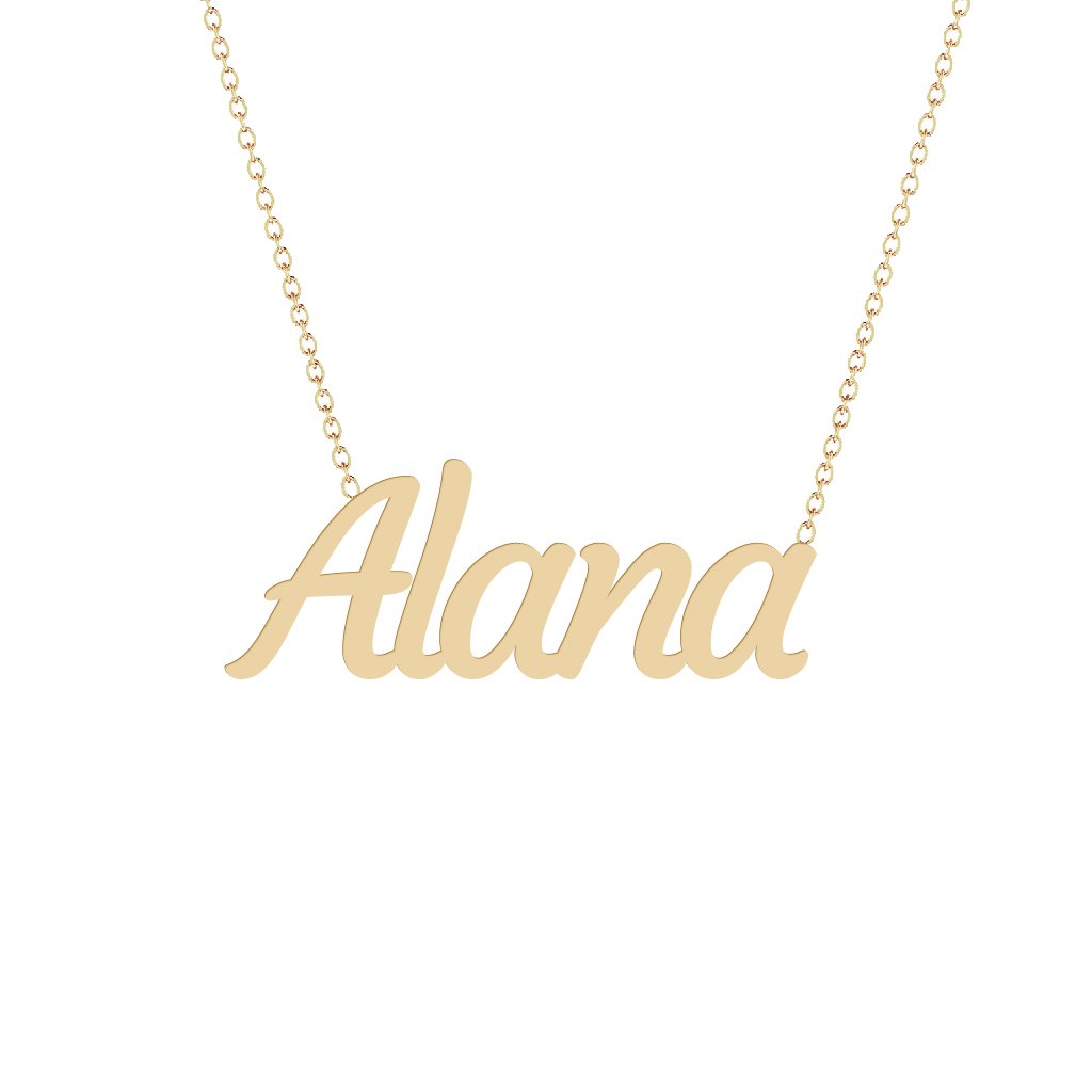 Gold Name Necklace - Alana