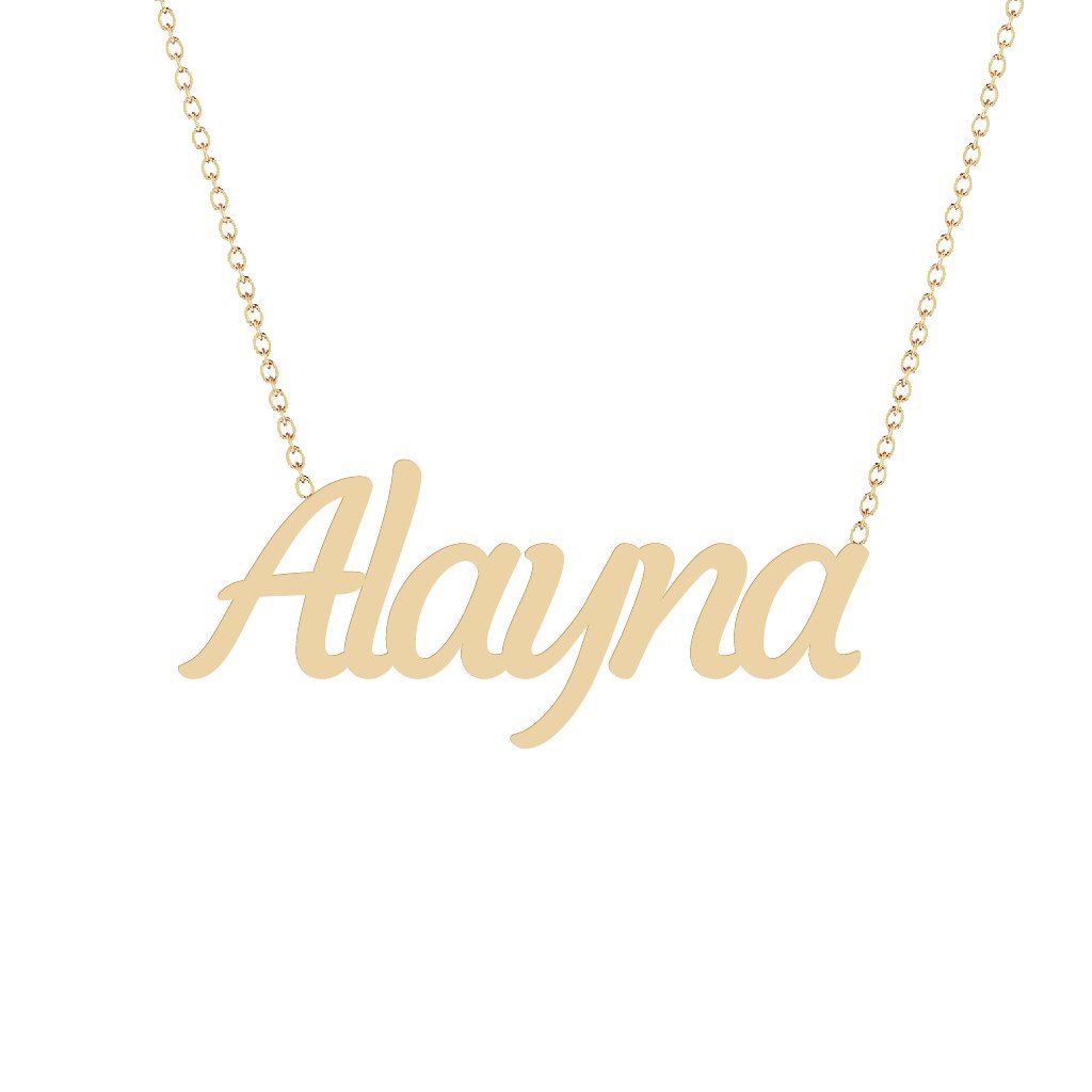 Gold Name Necklace - Alayna