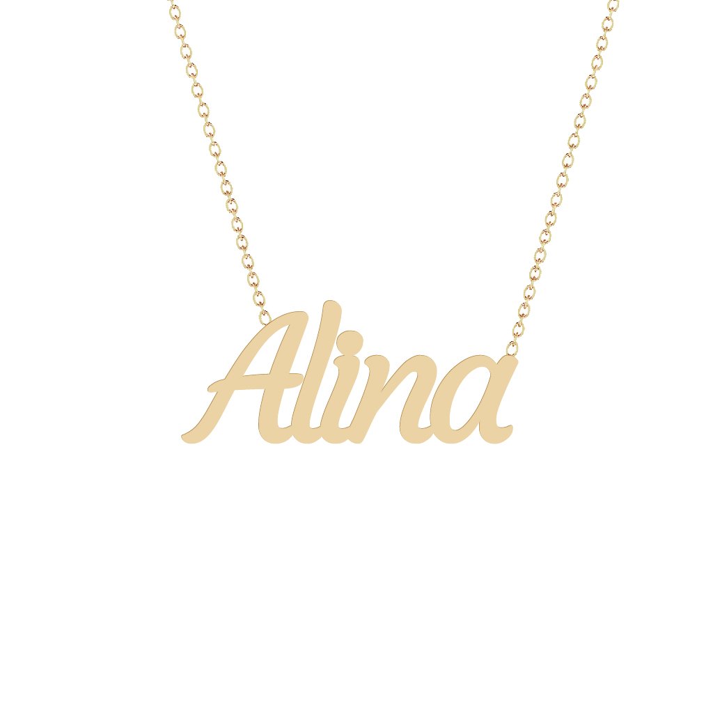 Gold Name Necklace - Alina