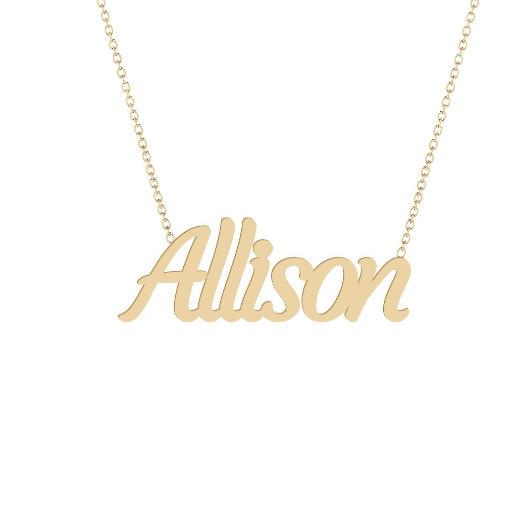 Gold Name Necklace - Allison