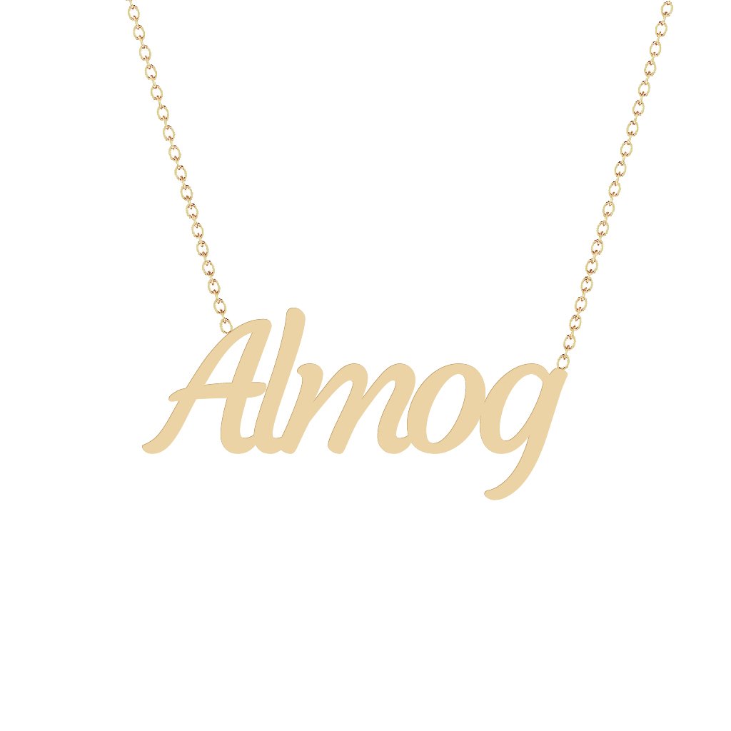 Gold Name Necklace - Almog