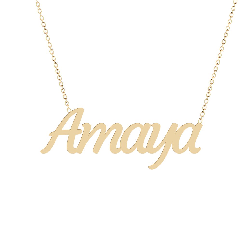 Gold Name Necklace - Amaya