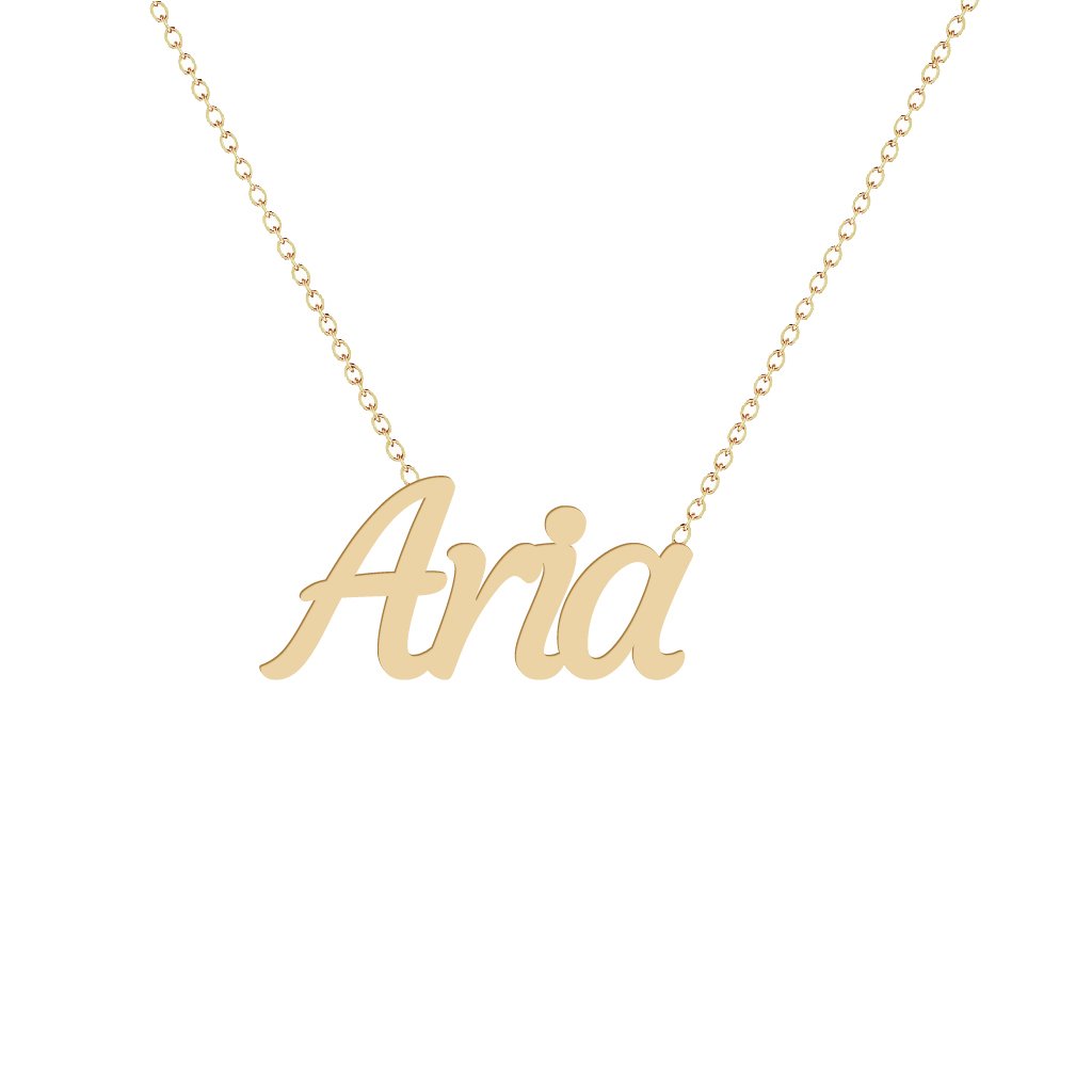 Gold Name Necklace - Aria