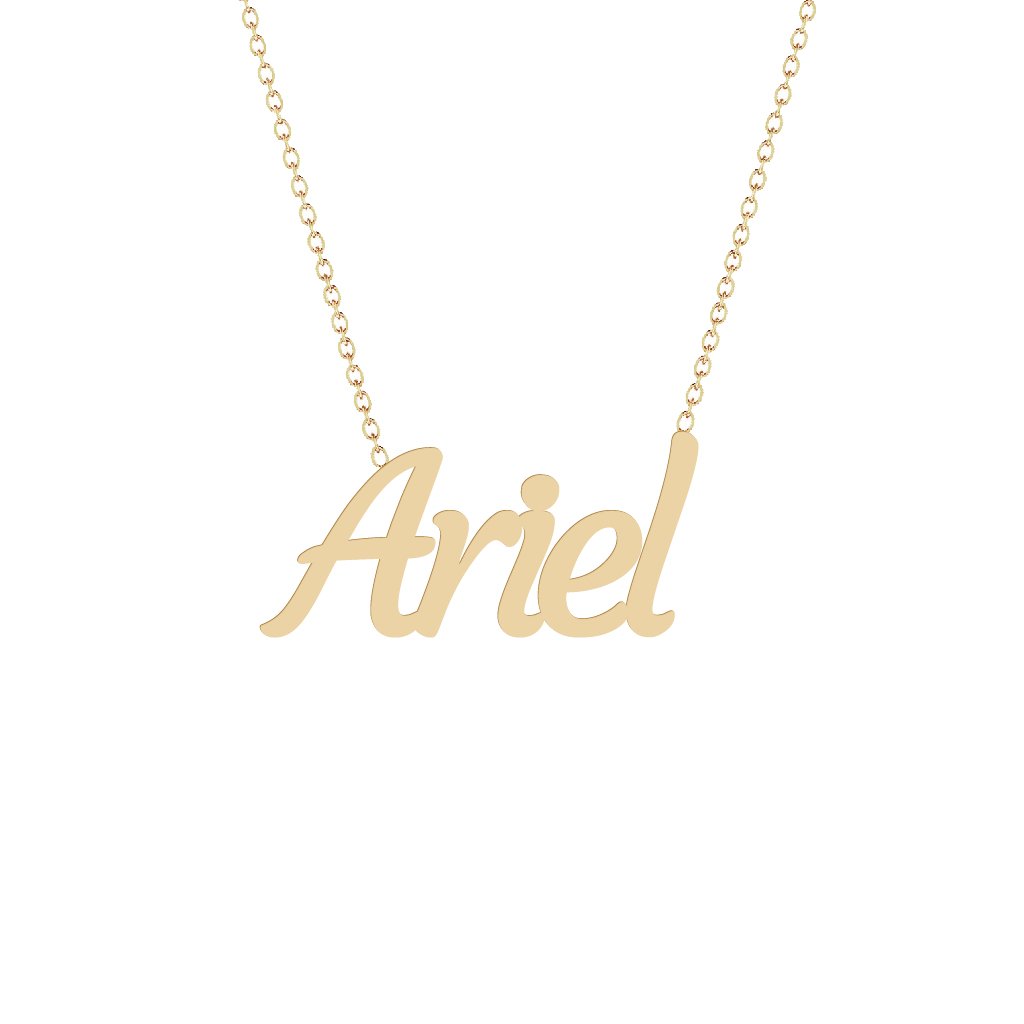 Gold Name Necklace - Ariel