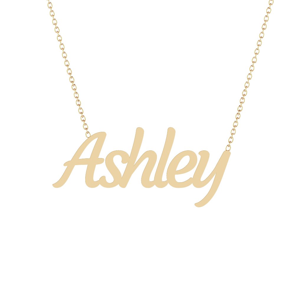 Gold Name Necklace - Ashley