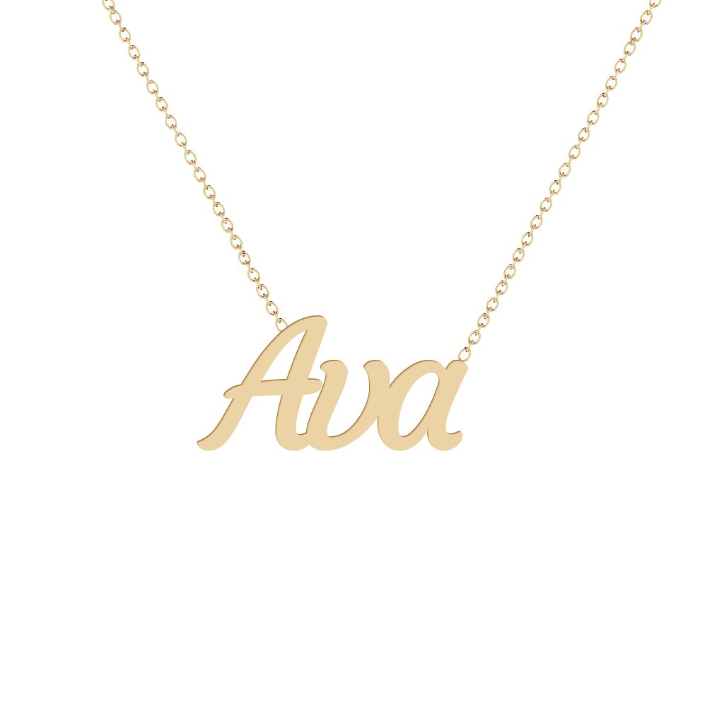 Gold Name Necklace - Ava