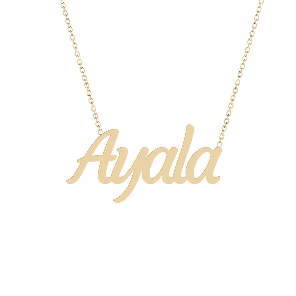Gold Name Necklace - Ayala
