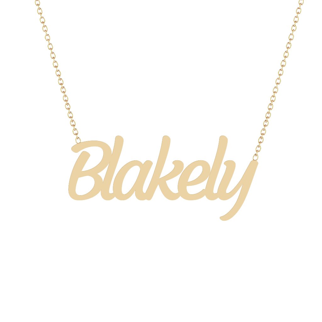 Gold Name Necklace - Blakely