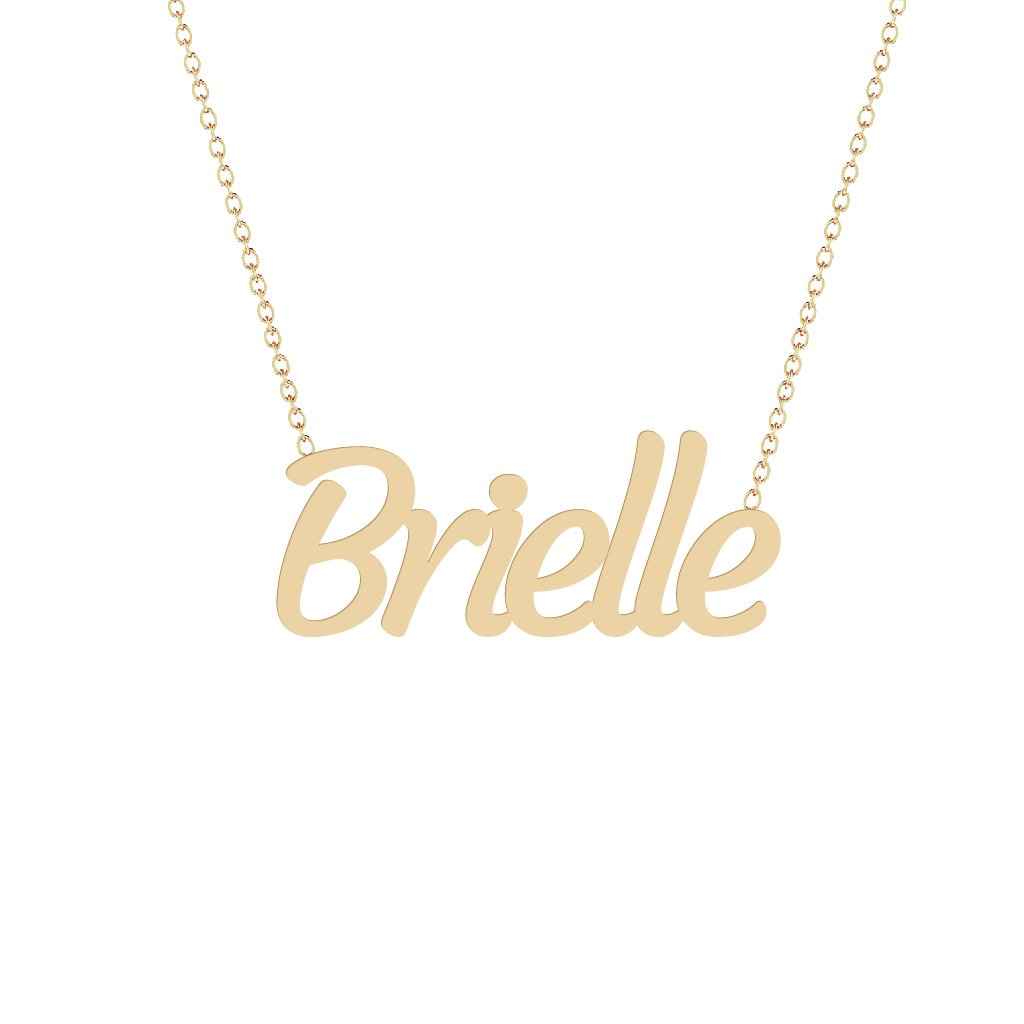 Gold Name Necklace - Brielle