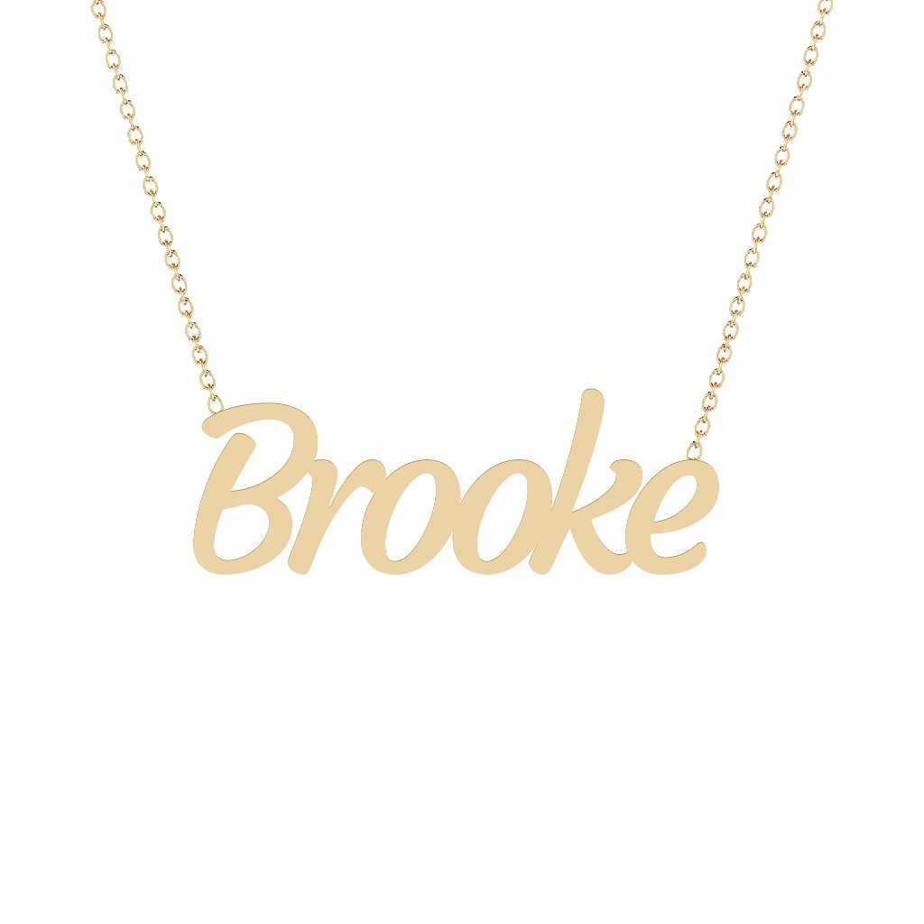 Gold Name Necklace - Brooke