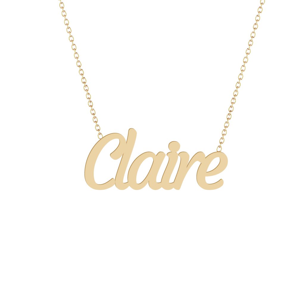 Gold Name Necklace - Claire