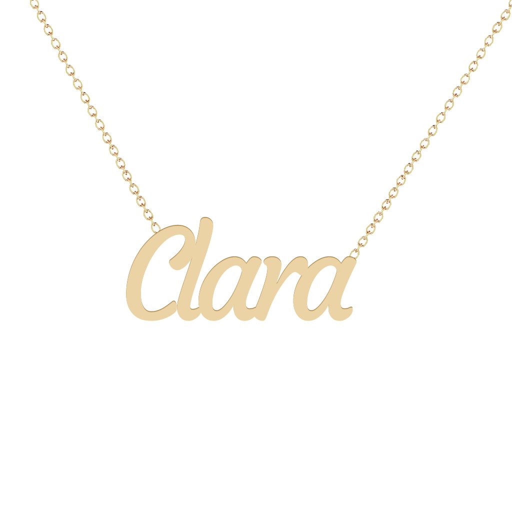 Gold Name Necklace - Clara