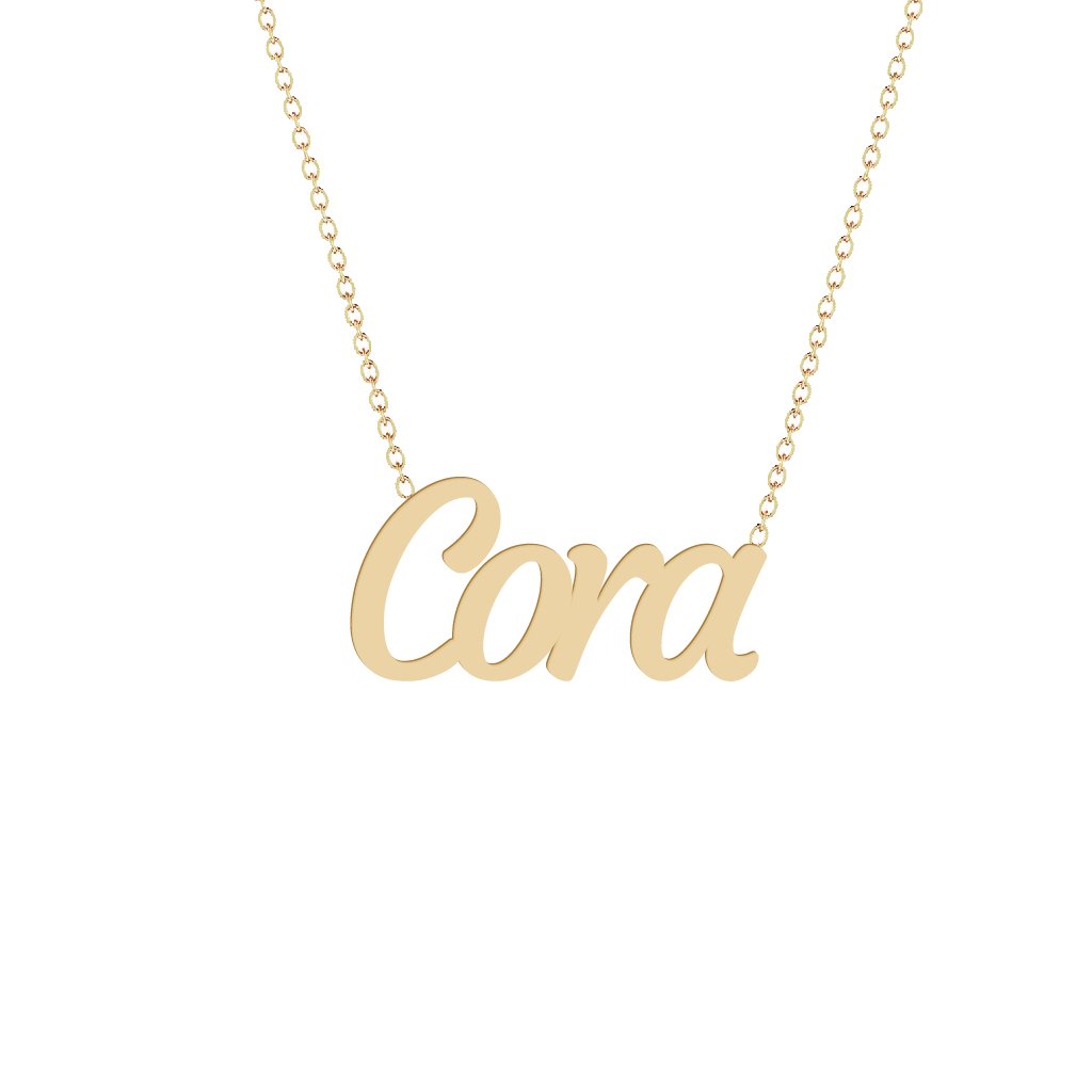Gold Name Necklace - Cora