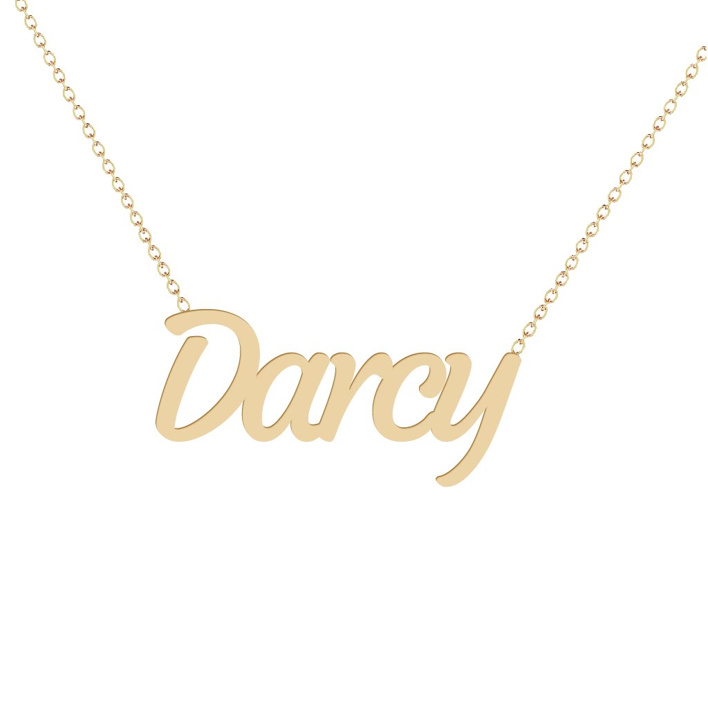 Gold Name Necklace - Darcy
