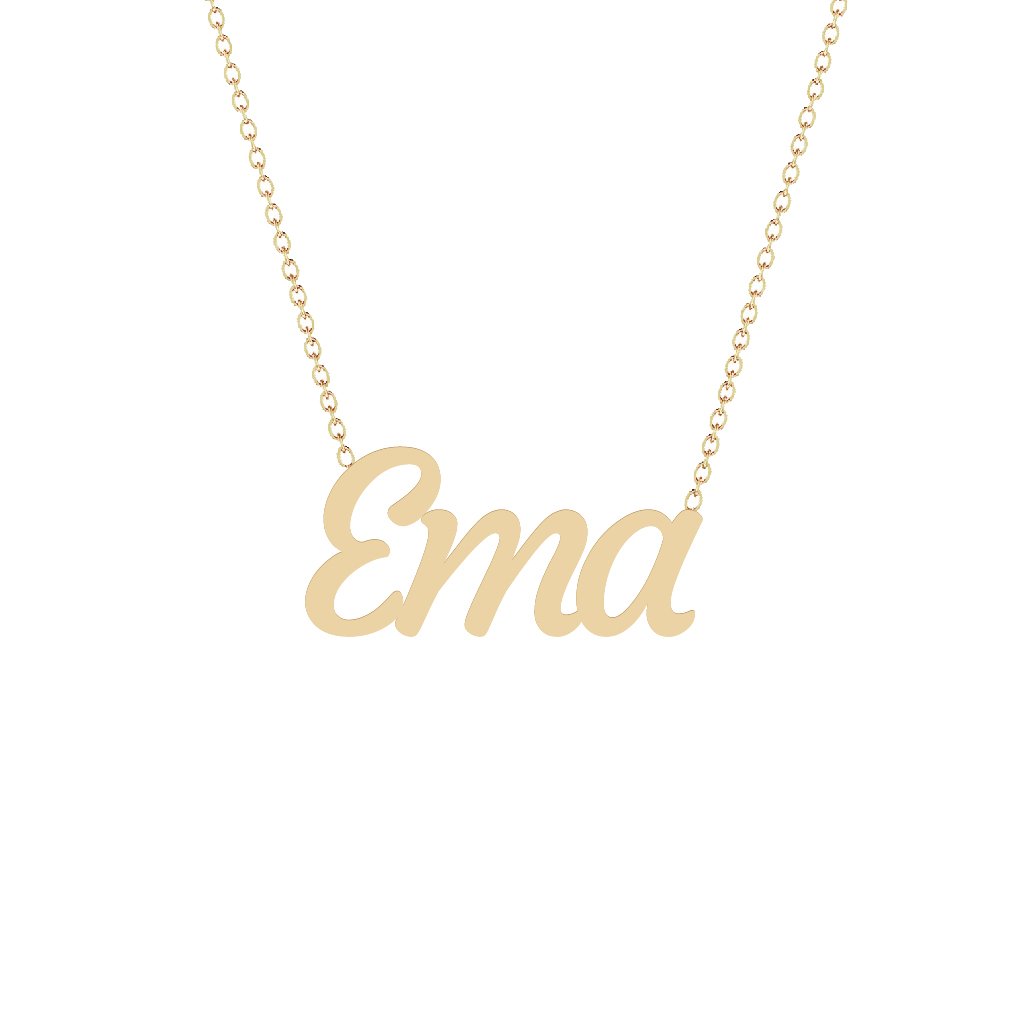 Gold Name Necklace - Ema