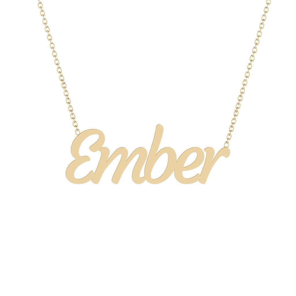 Gold Name Necklace - Ember