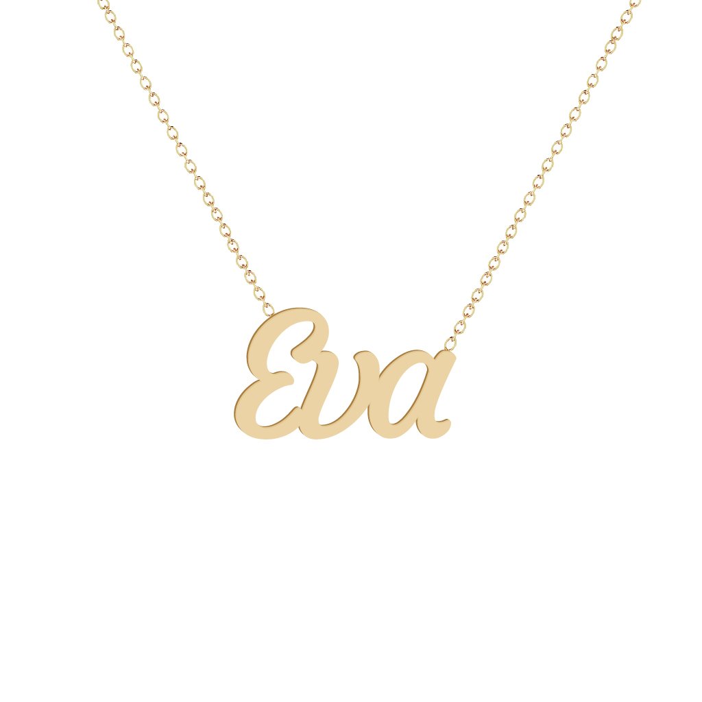 Gold Name Necklace - Eva