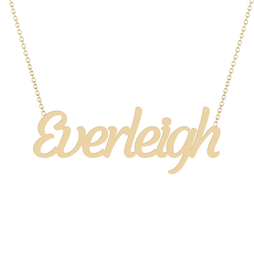 Gold Name Necklace - Everleigh