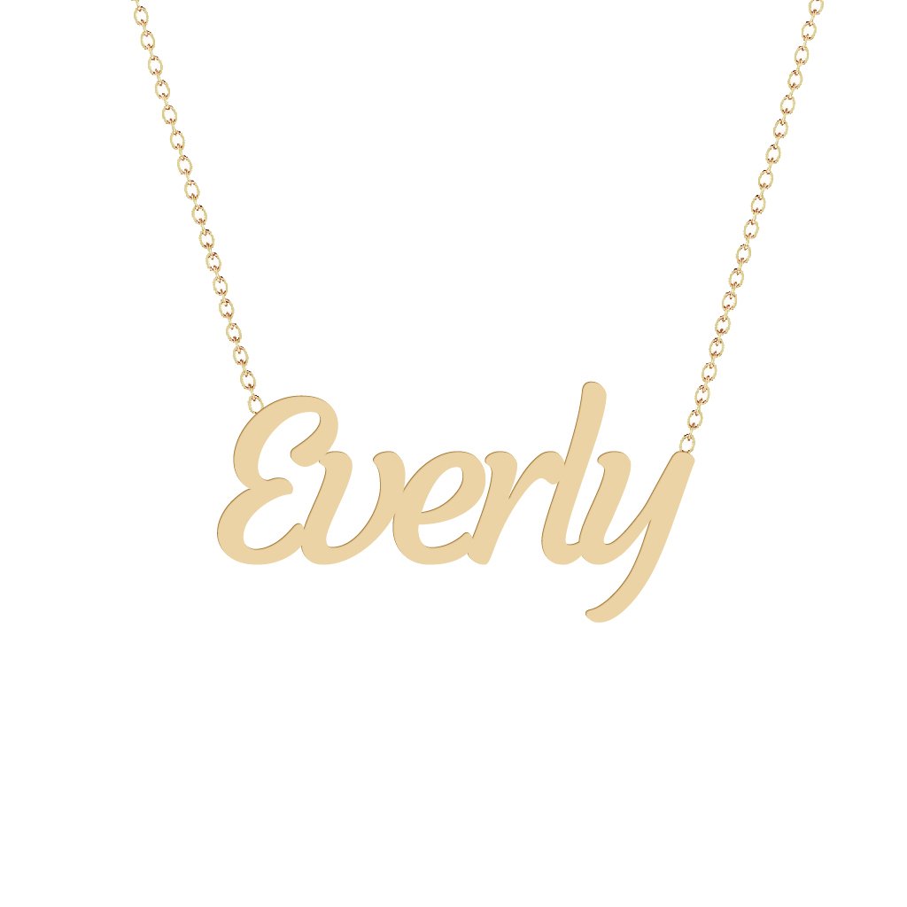 Gold Name Necklace - Everly