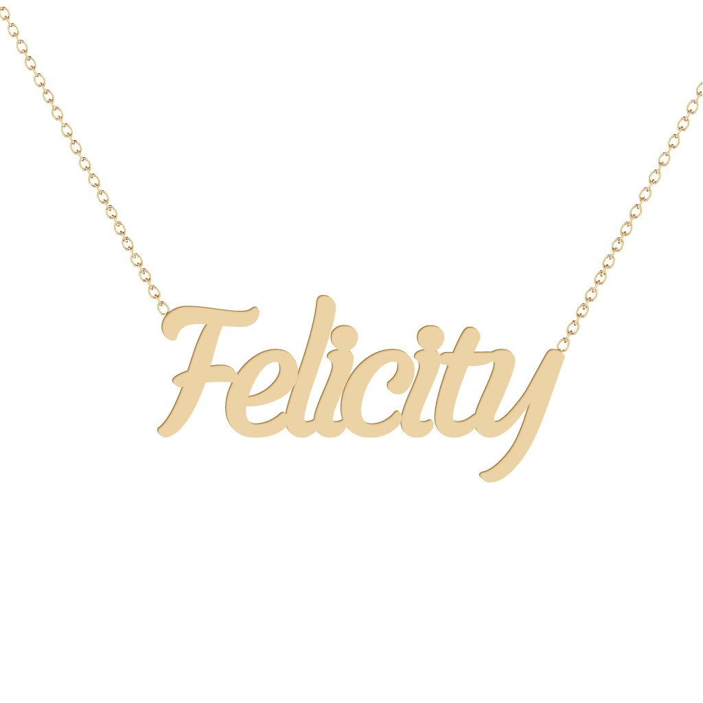 Gold Name Necklace - Felicity
