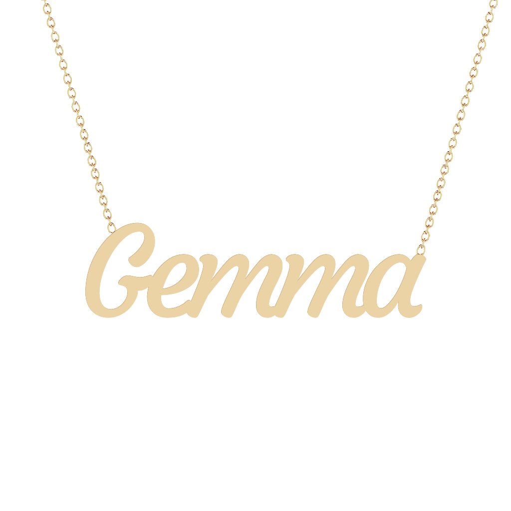 Gold Name Necklace - Gemma
