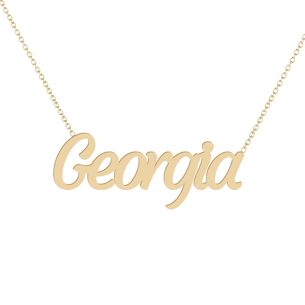 Gold Name Necklace - Georgia