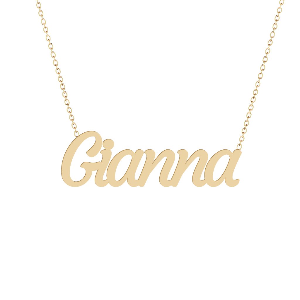 Gold Name Necklace - Gianna
