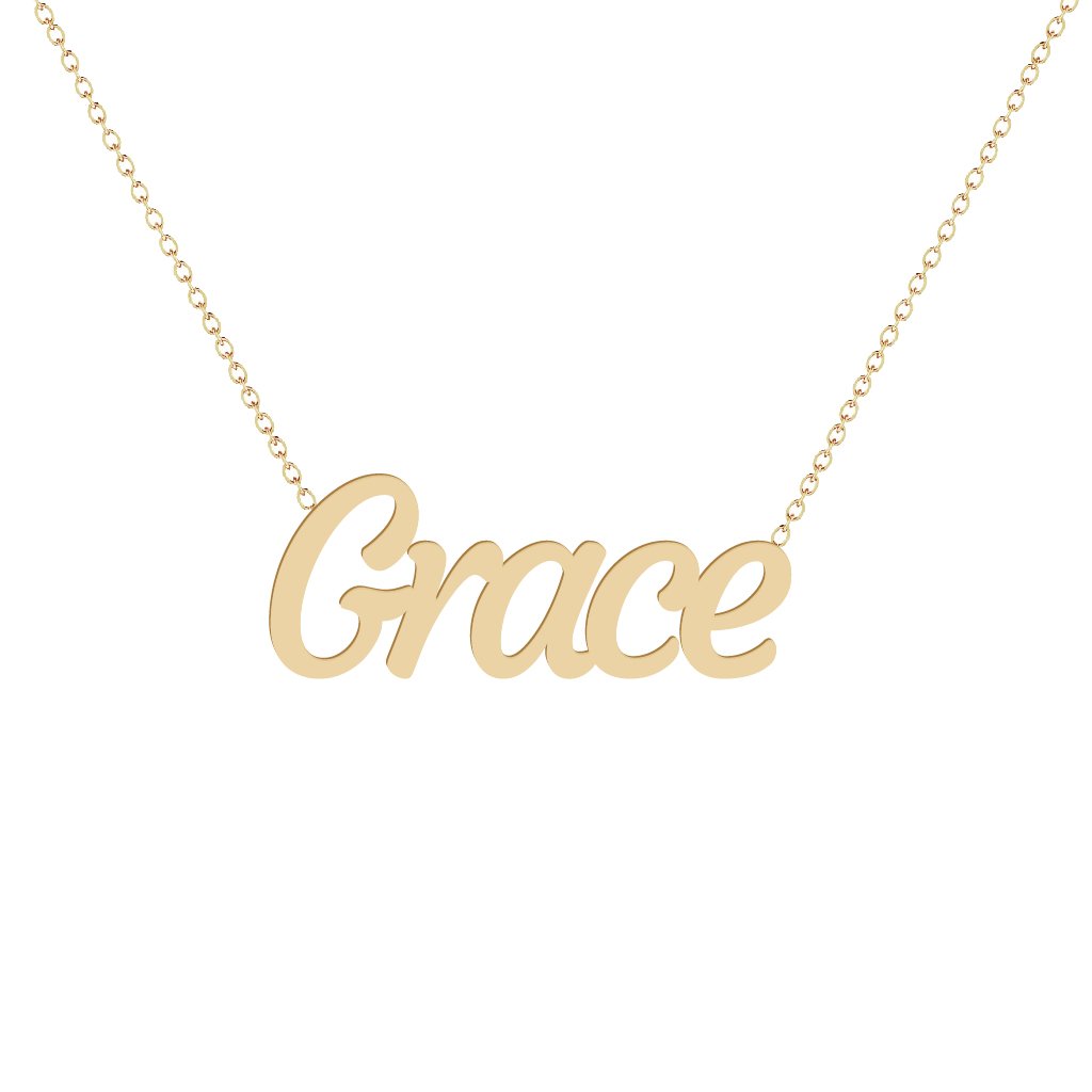 Gold Name Necklace - Grace