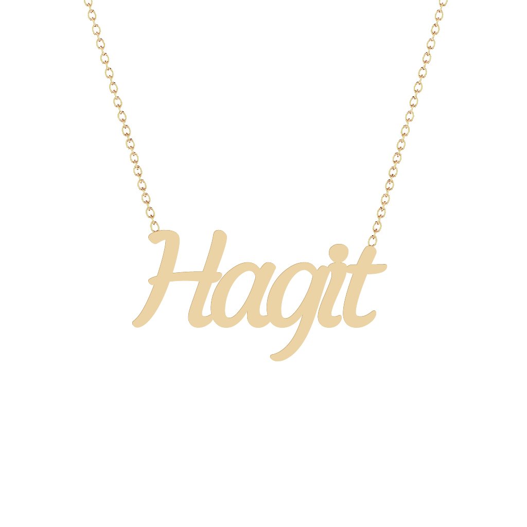 Gold Name Necklace - Hagit