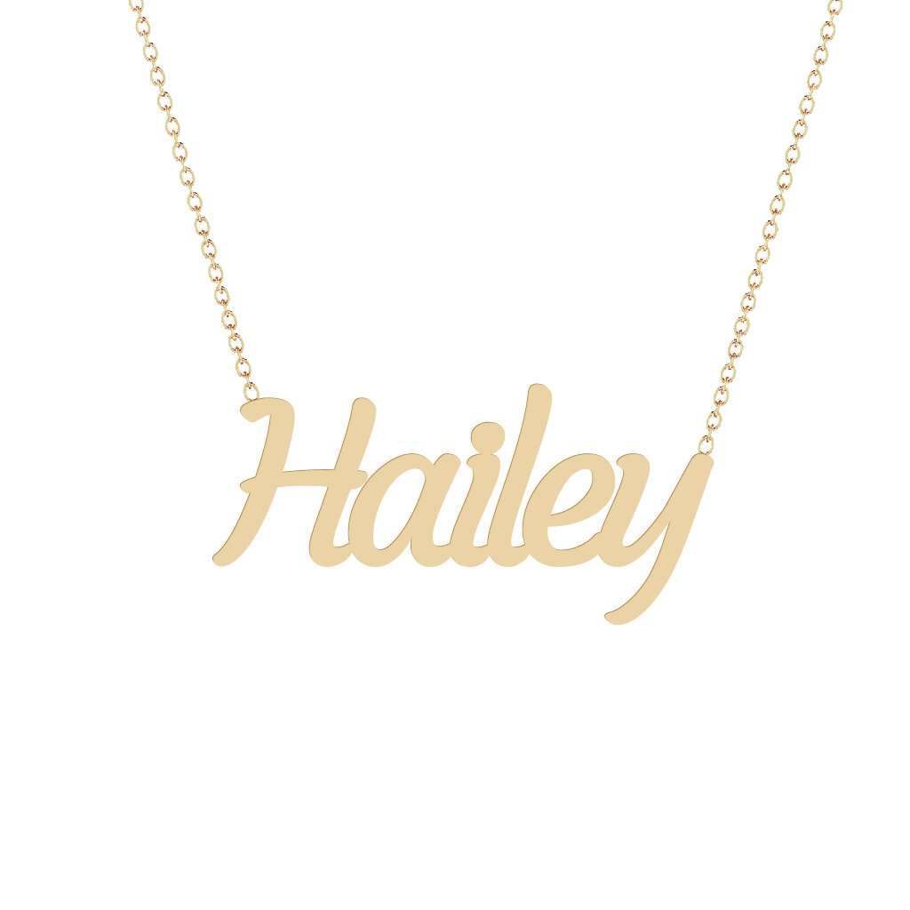 Gold Name Necklace - Hailey