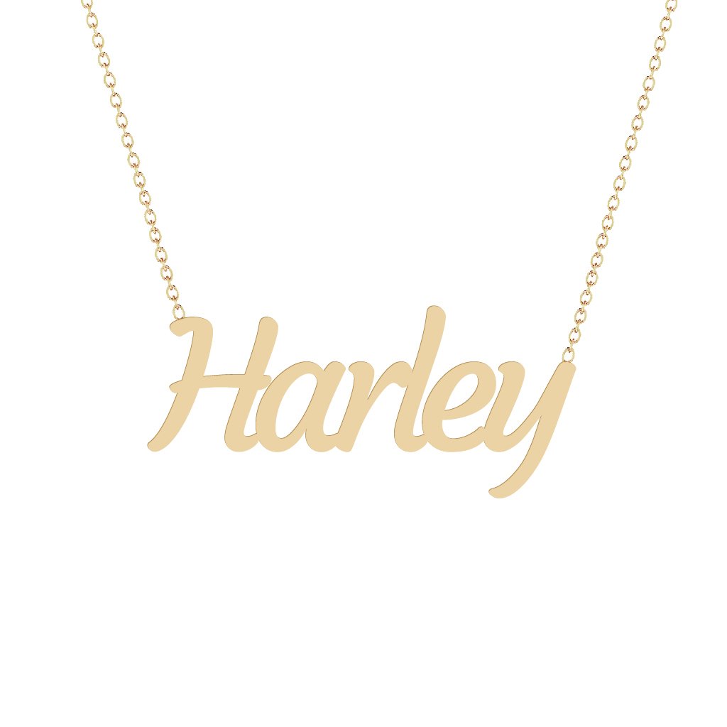 Gold Name Necklace - Harley
