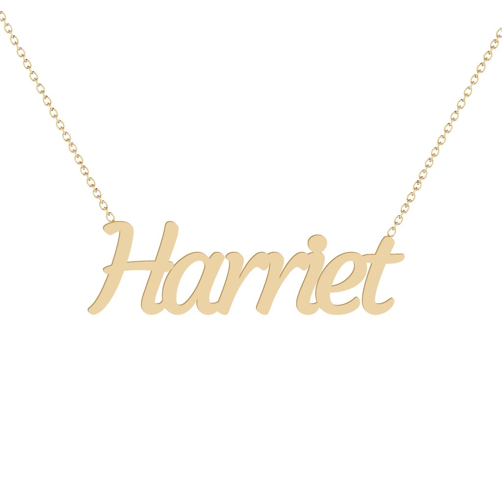 Gold Name Necklace - Harriet