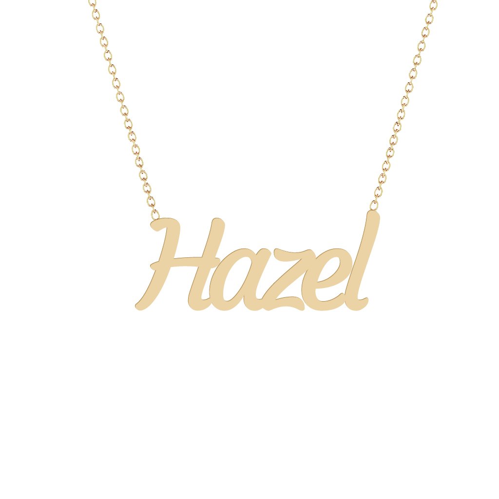 Gold Name Necklace - Hazel