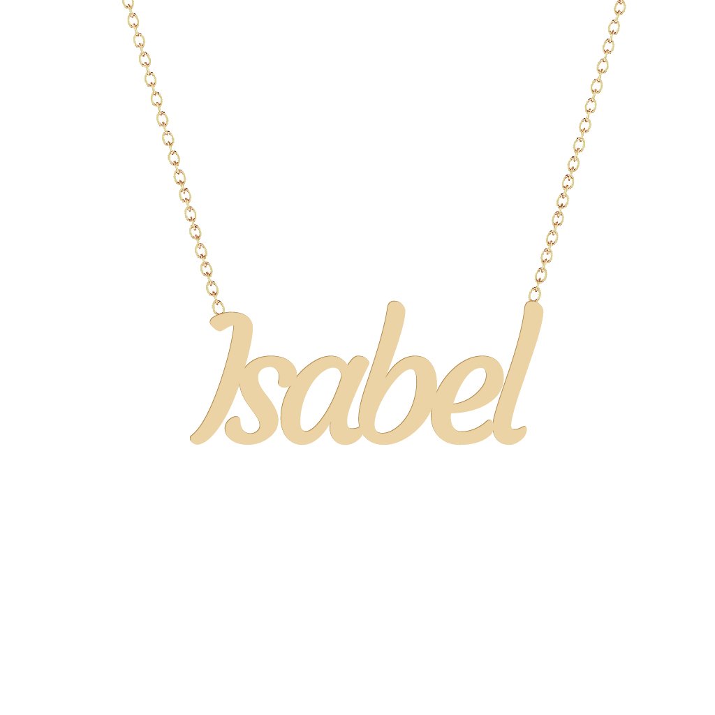Gold Name Necklace - Isabel