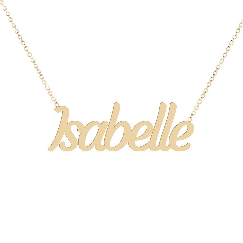 Gold Name Necklace - Isabelle