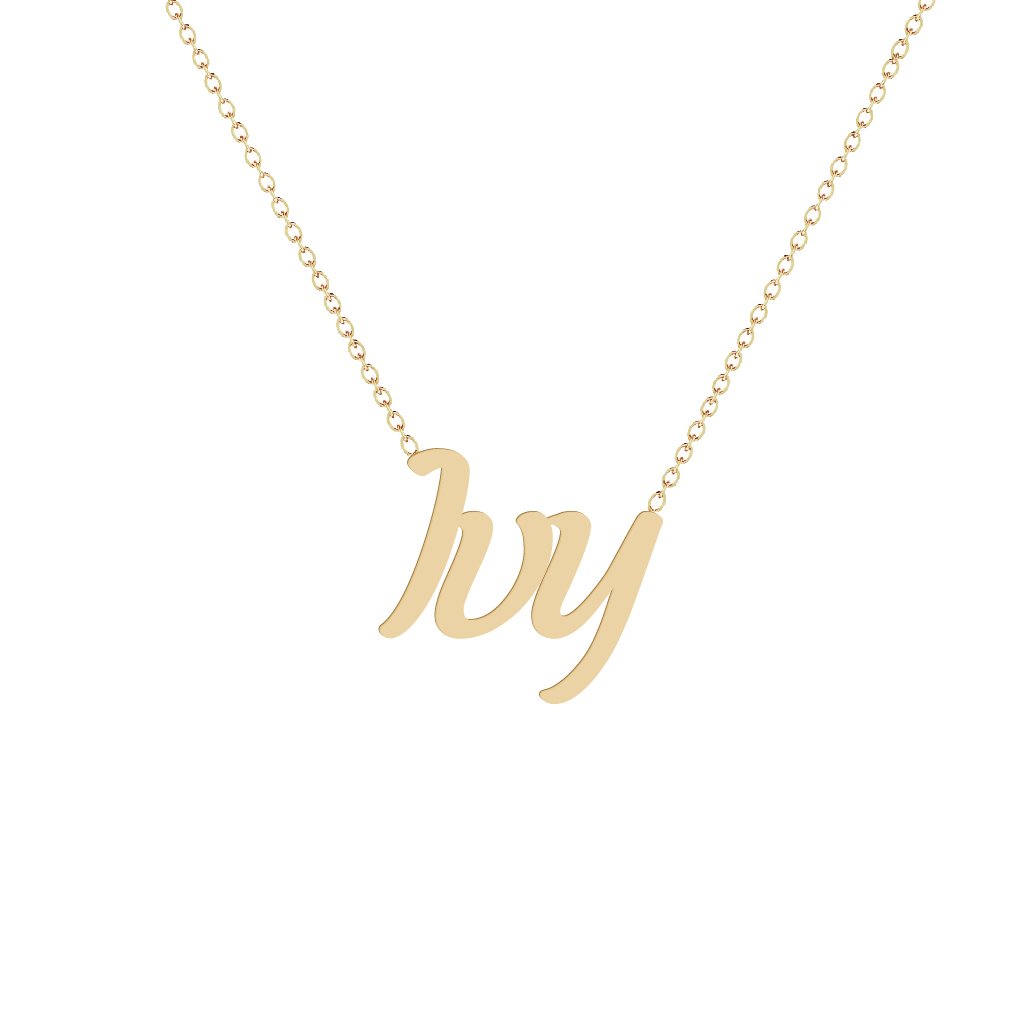 Gold Name Necklace - Ivy