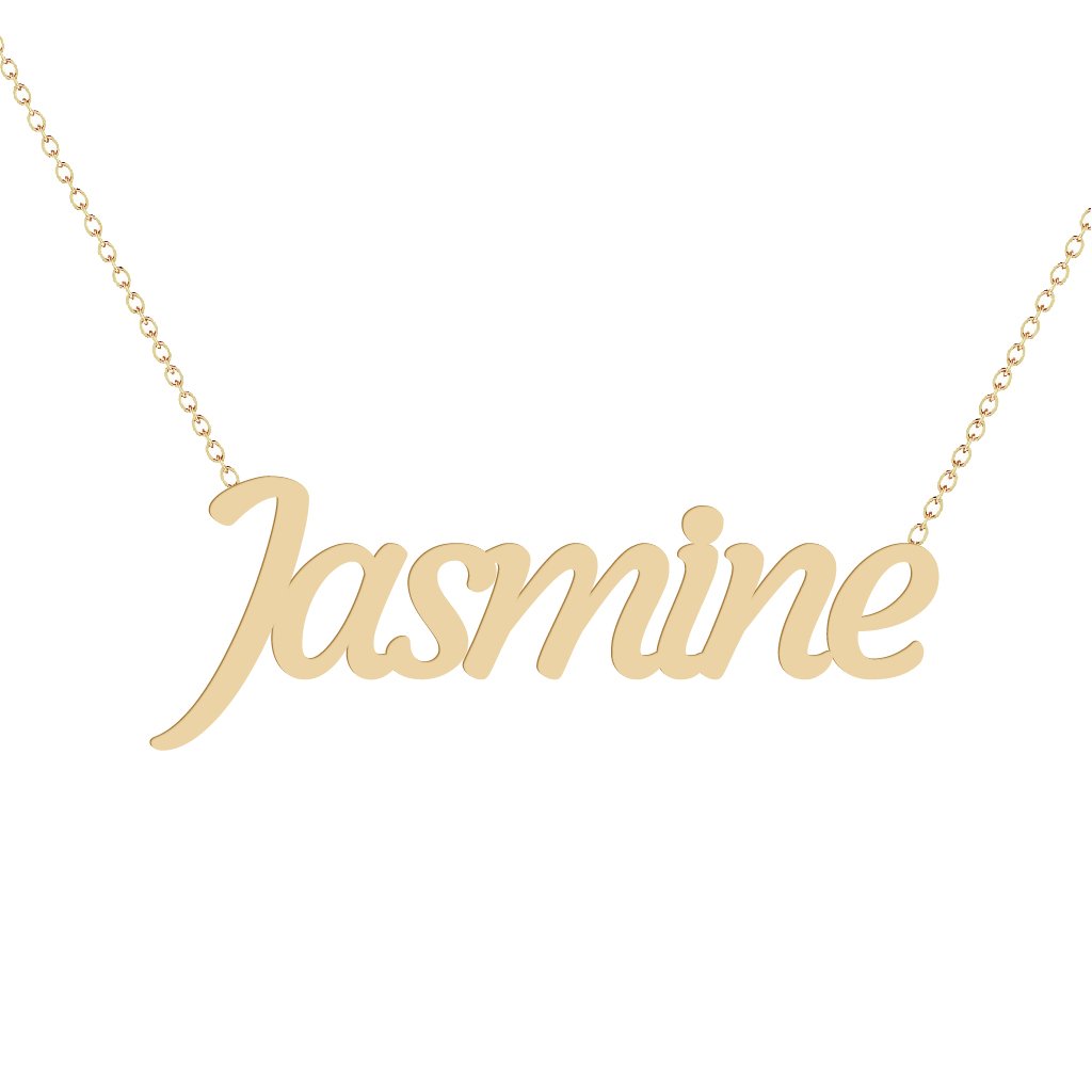 Gold Name Necklace - Jasmine