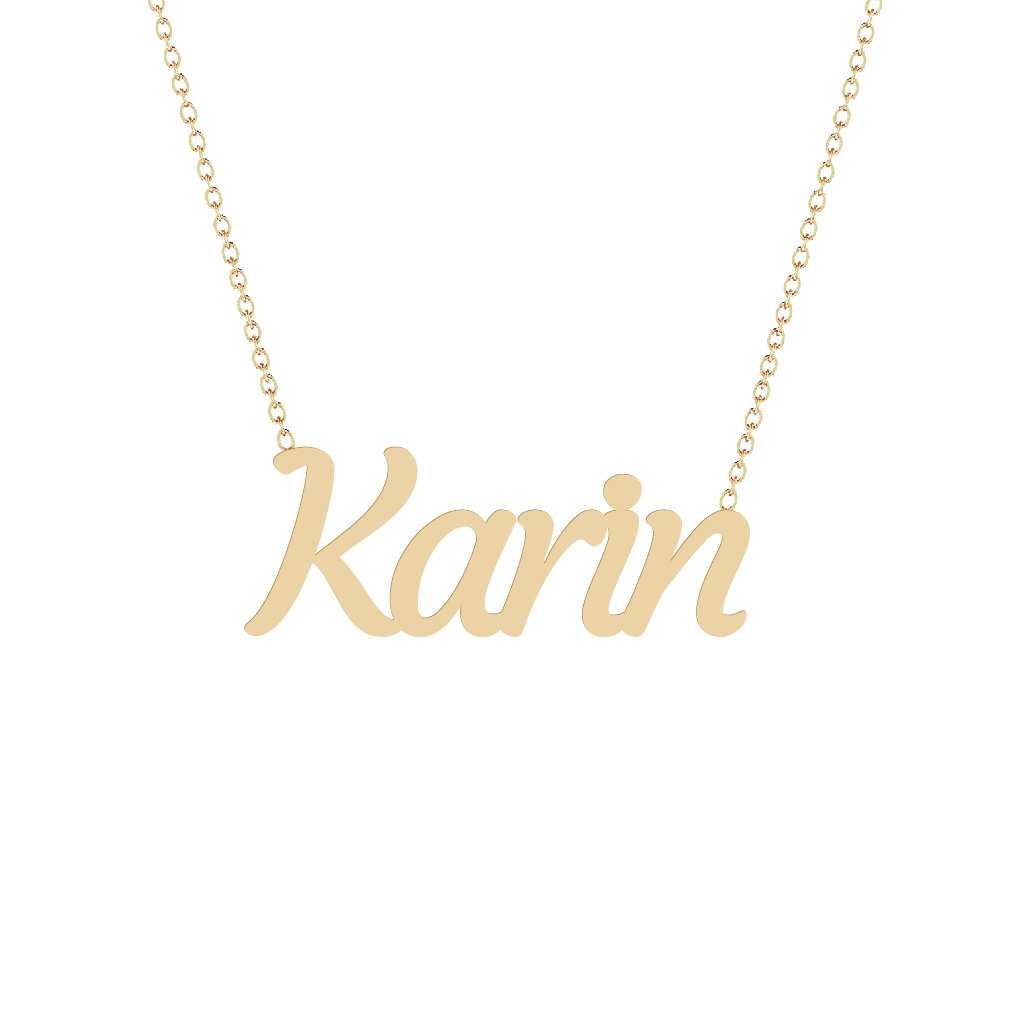 Gold Name Necklace - Karin