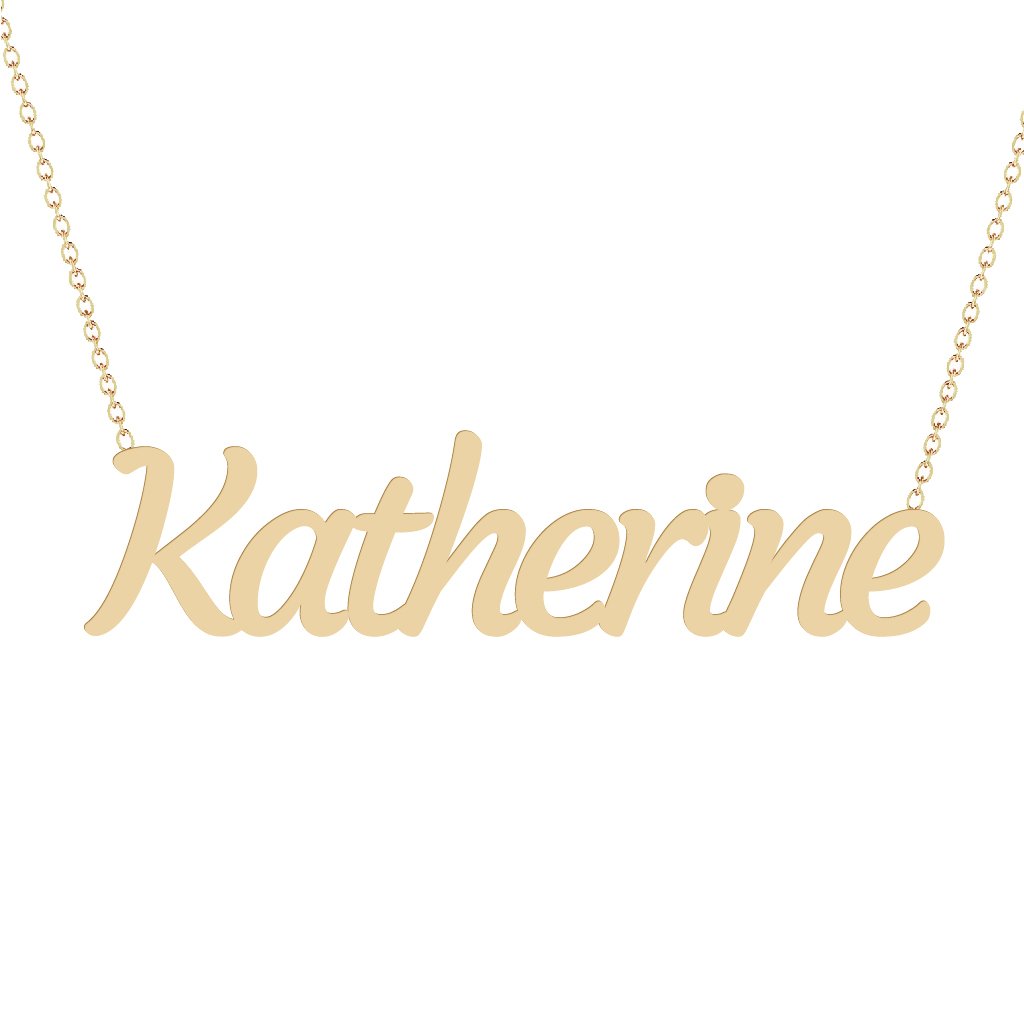 Gold Name Necklace - Katherine