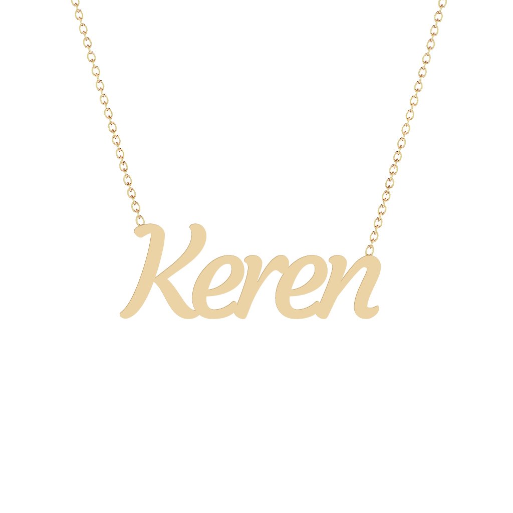 Gold Name Necklace - Keren
