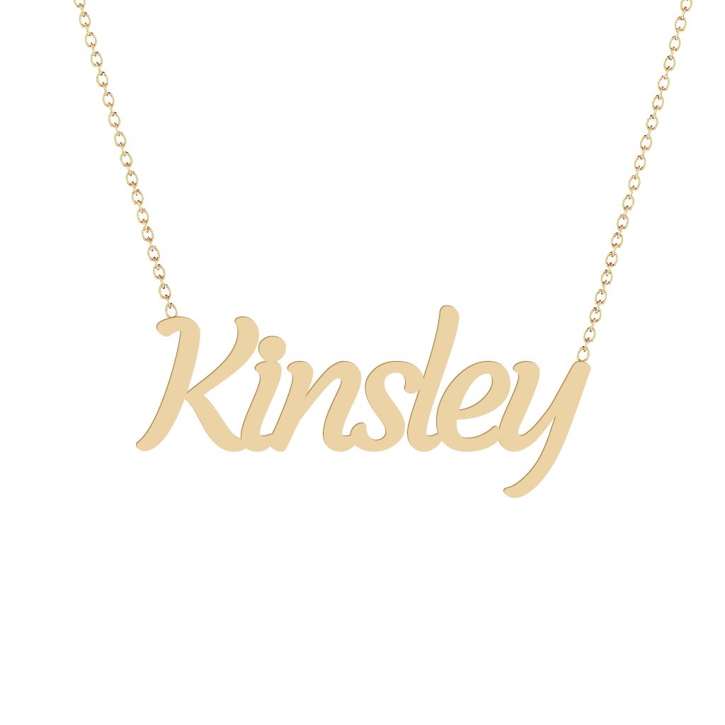 Gold Name Necklace - Kinsley