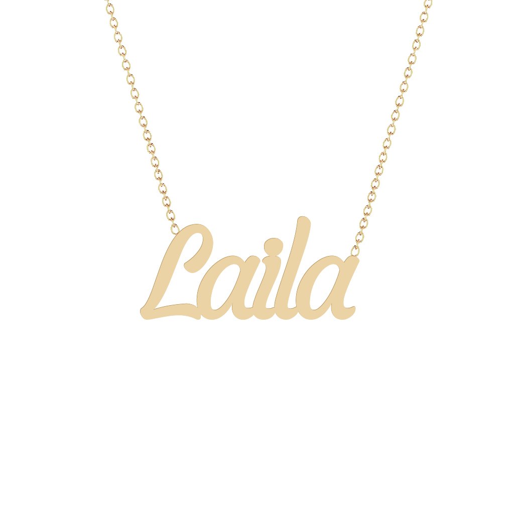 Gold Name Necklace - Laila