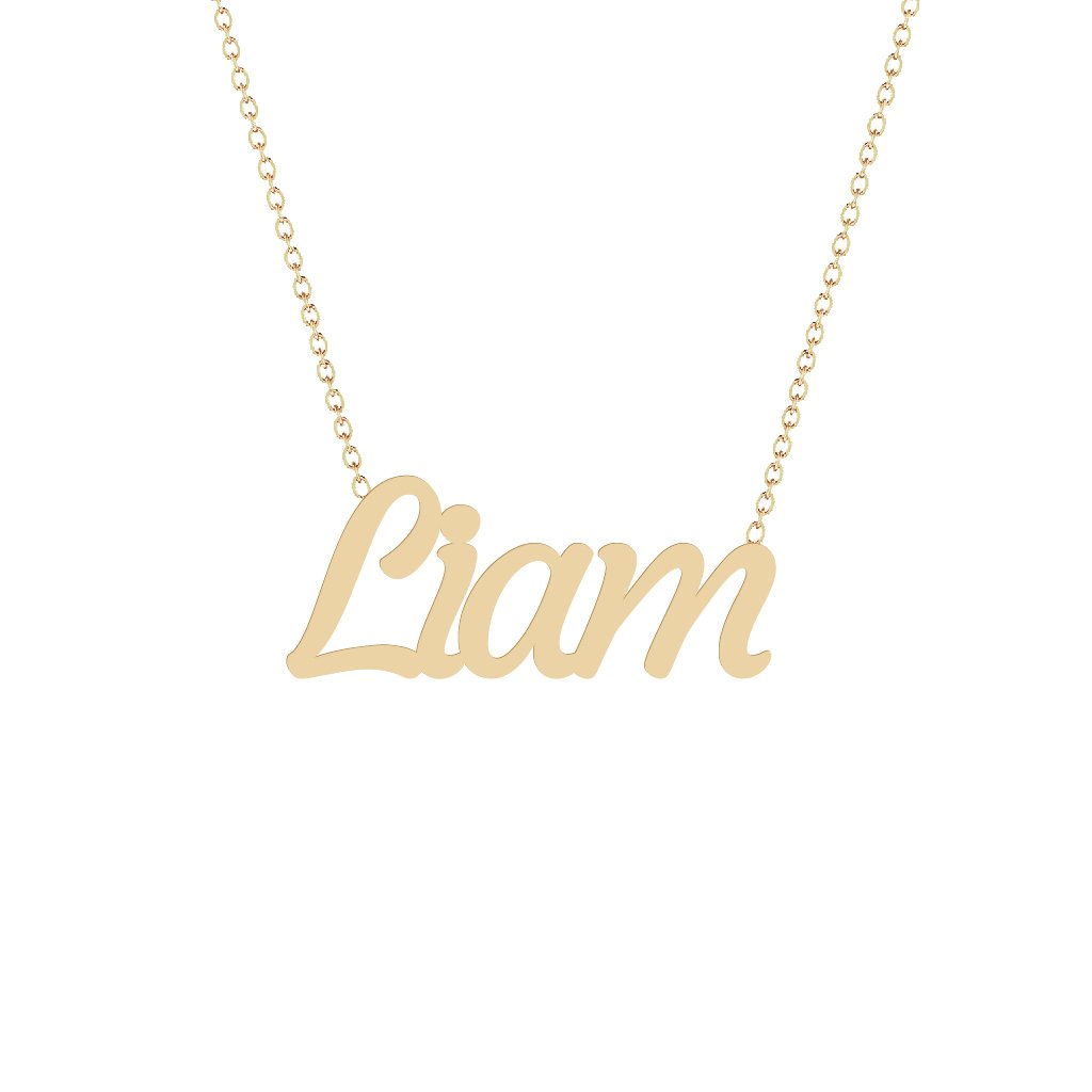 Gold Name Necklace - Liam