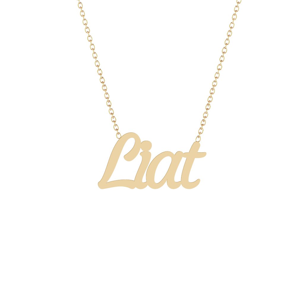 Gold Name Necklace - Liat