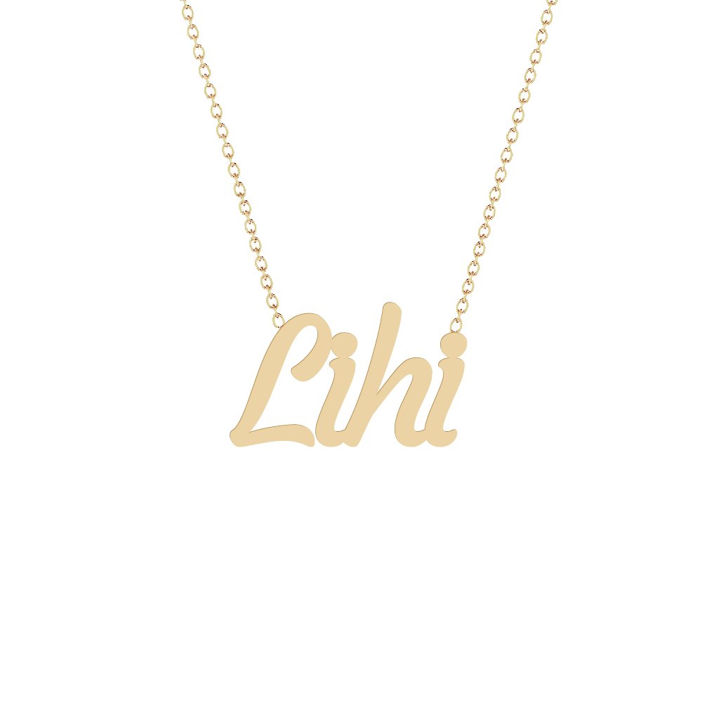 Gold Name Necklace - Lihi