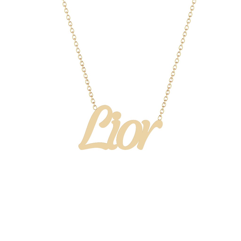 Gold Name Necklace - Lior