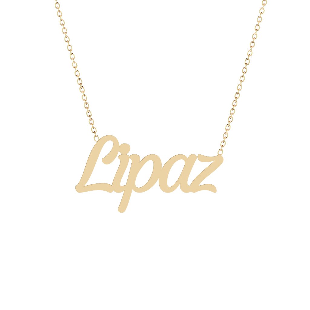 Gold Name Necklace - Lipaz