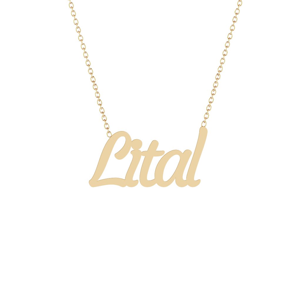 Gold Name Necklace - Lital