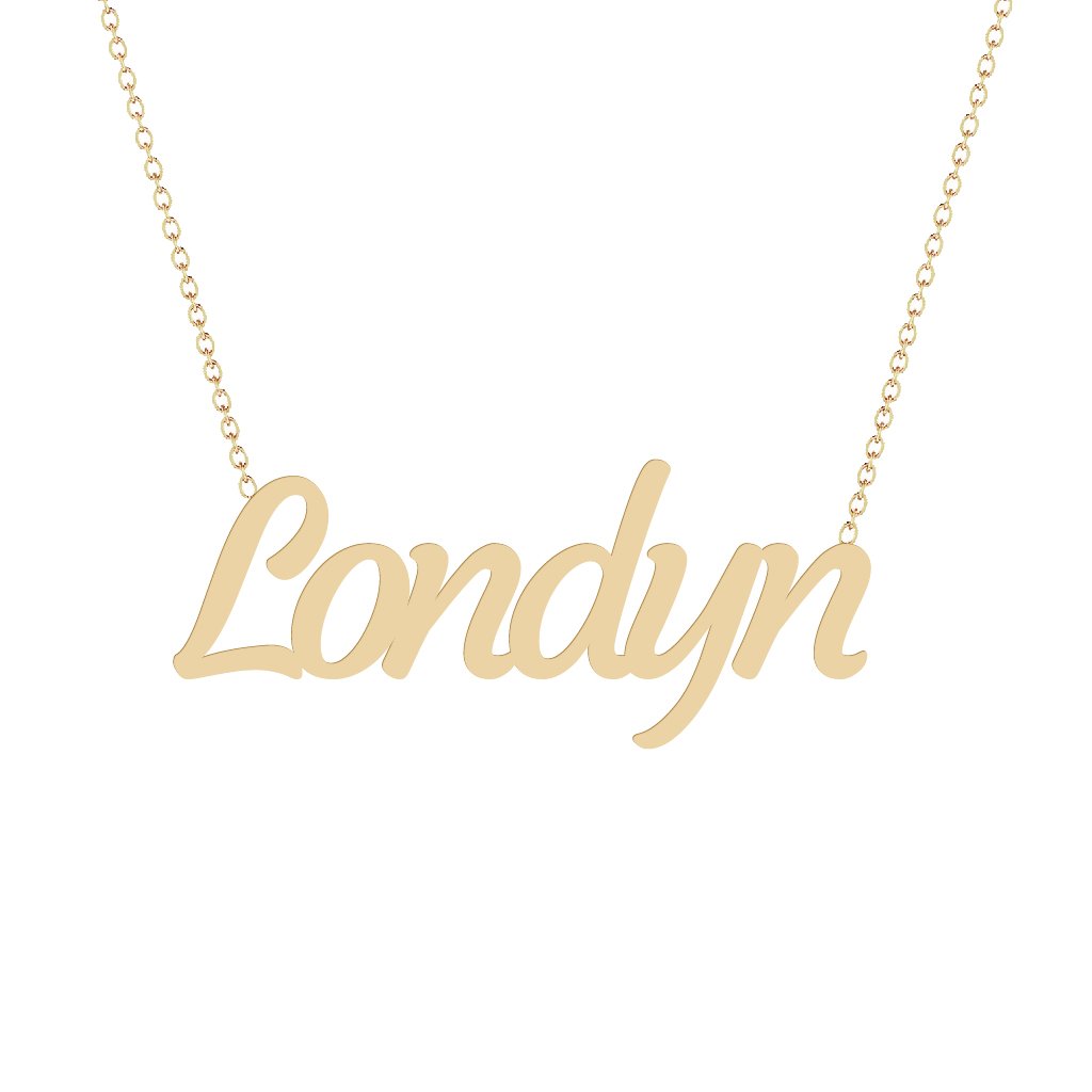 Gold Name Necklace - Londyn