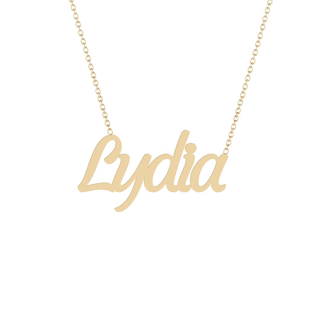 Gold Name Necklace - Lydia